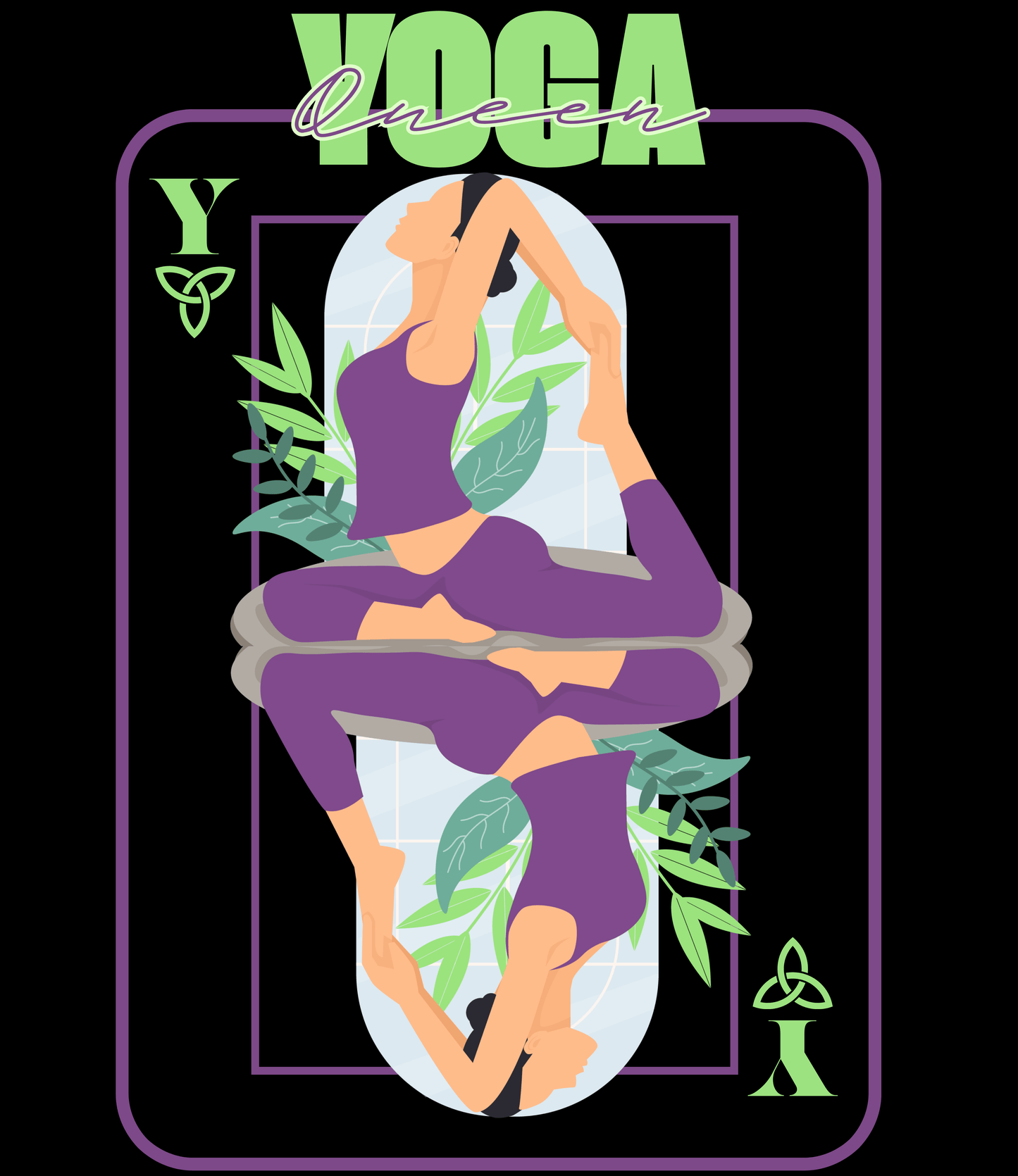 Yoga Queen - Front and Back